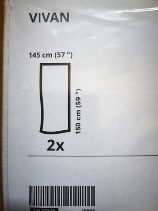 Cortinas VIVAN IKEA 145x150 (2 unidades)
