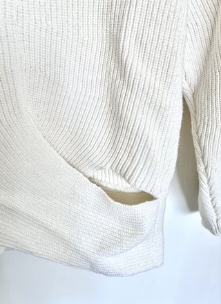 Jersey punto blanco cruzado
