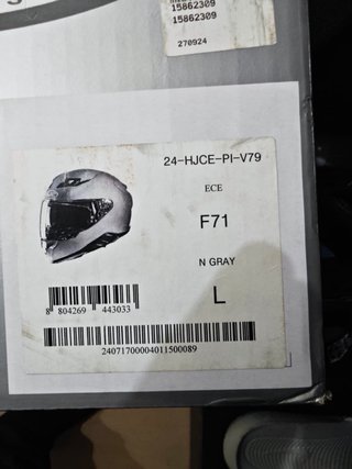 Casco HJC F71 Talla L Gris