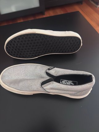 Zapatillas Vans T38 plateadas