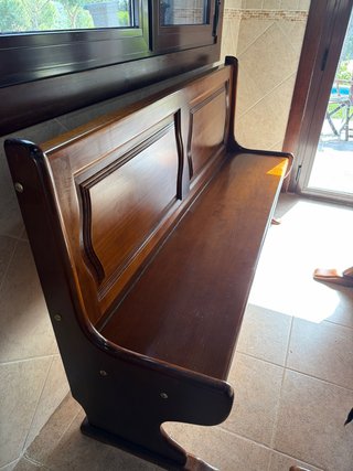 Banco y mesa de cocina madera maciza