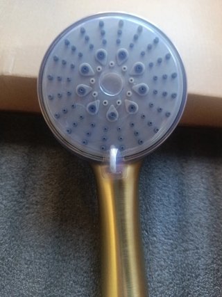 Alcachofa Ducha Baño Metal Dorada sin estrenar