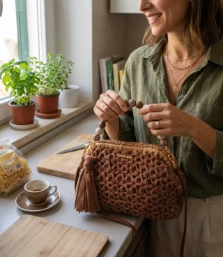 Borsa uncinetto artigianale