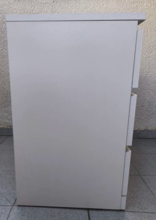 Cómoda 3 cajones Blanca Ikea Malm