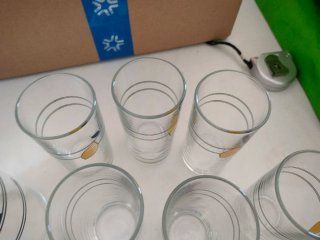 Brocca e 6 Bicchieri Limonata Vetro