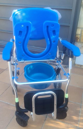 Silla de ruedas de wc y ducha plegable OASIS-NUEVA