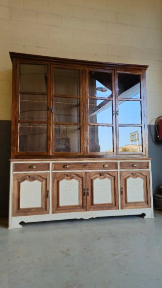 Vitrina Librería Antigua Madera Cristal XXL