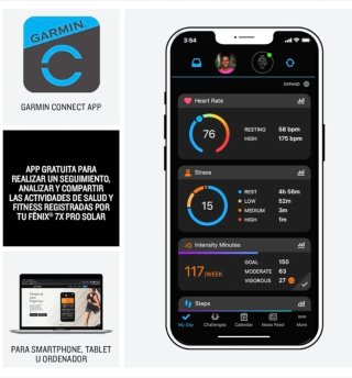 Garmin Fénix 7X Pro Solar GPS Táctil