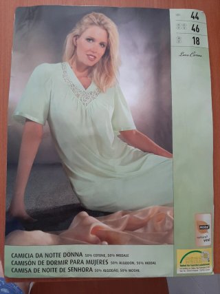 Camisón verde Laura Clement talla XXXL