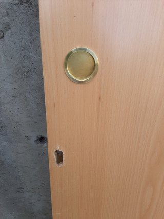 Puerta corredera madera con guía