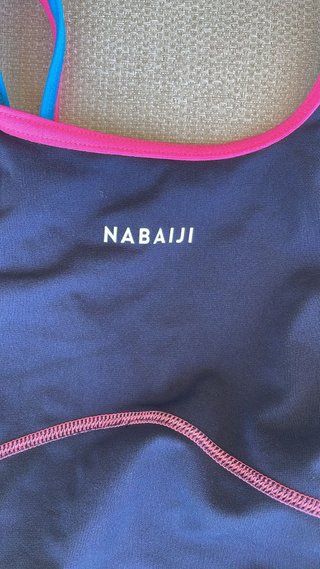 Bañador niña Nabaiji azul y rosa talla 7/8