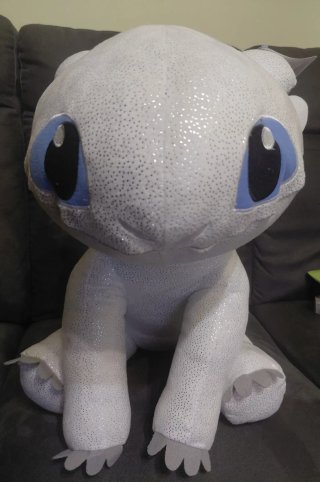 Peluche Furia Bianca Dragon Trainer 80cm