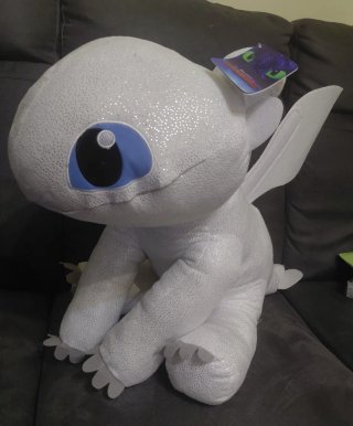Peluche Furia Bianca Dragon Trainer 80cm