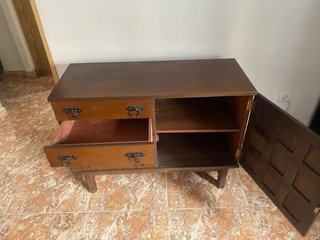 Cómoda-Aparador Madera de Castaño Macizo Años 50