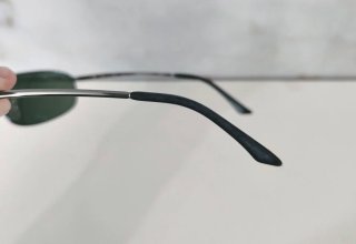 Occhiali da sole Ray-Ban argentati e verdi