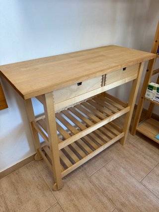 Carrito Cocina Ikea Förhöja Madera