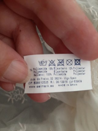 Camisón picardías encaje blanco