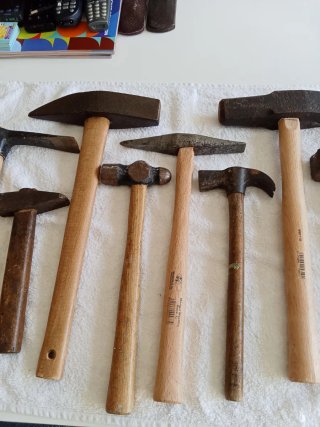 Lote herramientas antiguas colección