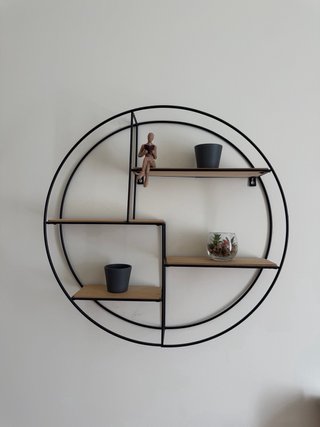 Estantería Decorativa Madera y Metal