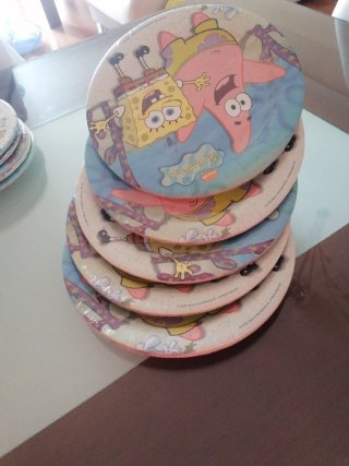 Platos y servilletas Bob Esponja