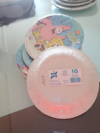 Platos y servilletas Bob Esponja