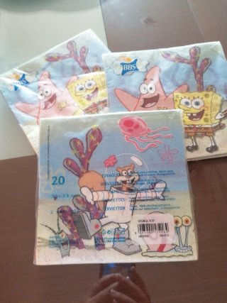 Platos y servilletas Bob Esponja