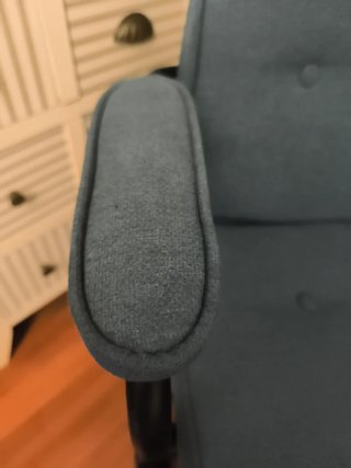 Silla de oficina azul y negra