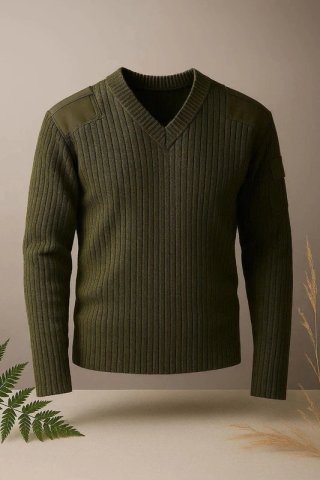 Maglione Uomo Verde Taglia L