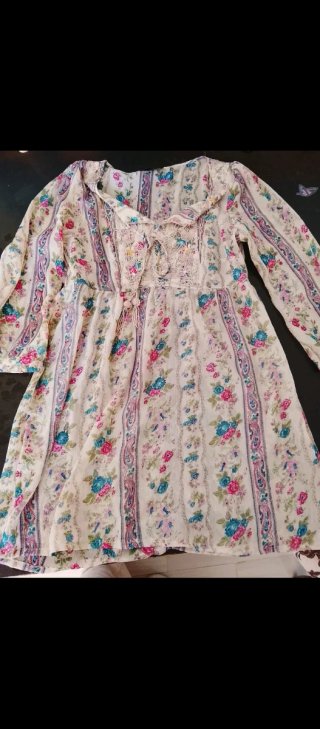 Mini vestido estampado floral