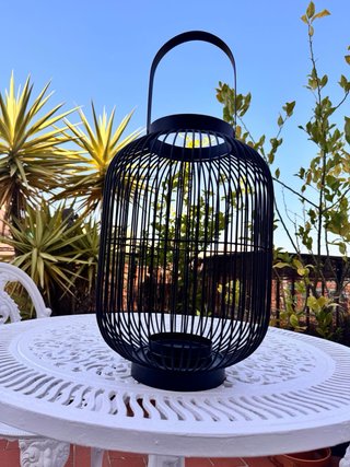 Farol Porta Velas Maison Du Monde Negro