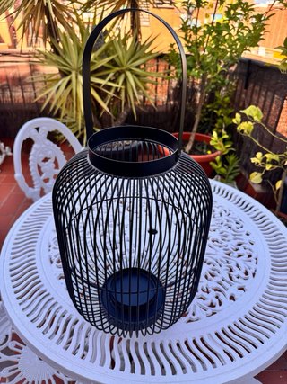 Farol Porta Velas Maison Du Monde Negro
