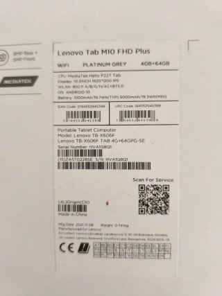 Tablet Lenovo 10 Nero