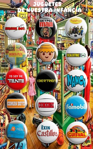 PACK CHAPAS JUGUETES DE NUESTRA INFANCIA (VOL 1 )