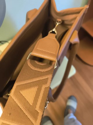 Bolso de mano marrón