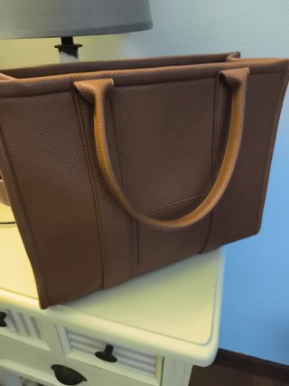 Bolso de mano marrón
