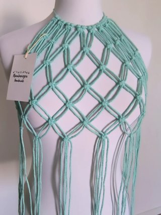 Top Halter Macramé