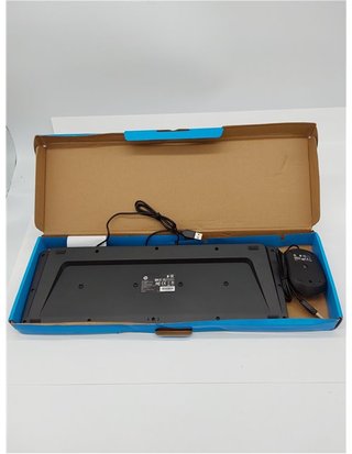 HP 150 Teclado y Ratón con Cable - (1600 PPP - Indicadores LED - Puerto USB-A - 12 Teclas de Atajos - Windows 10 - Windows 11) QWERTY