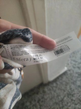 Vestido Sfera Estampado Hojas Talla XL
