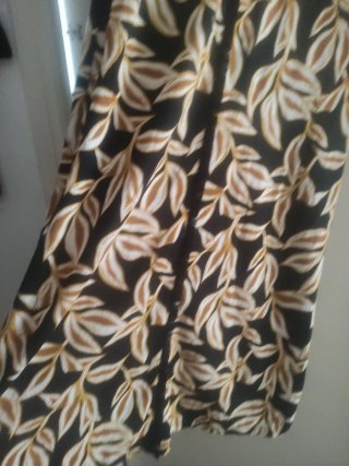 Vestido Sfera Estampado Hojas Talla XL