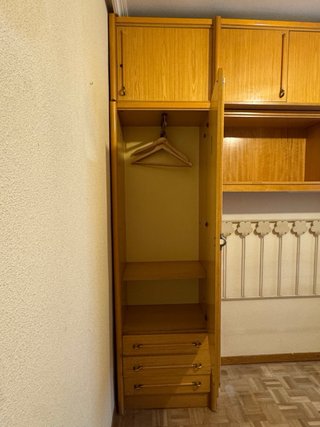 Armario ropero modular extraíble de madera