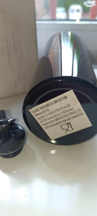 Botella Aluminio 750ml Negra