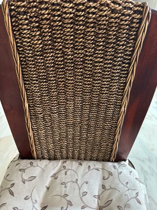 Sillón Rattan y Madera 6 unidades