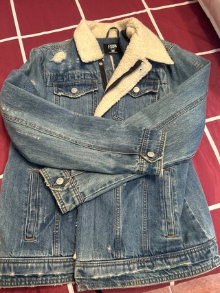 Abrigo vaquero FSBN forro borreguito Talla M