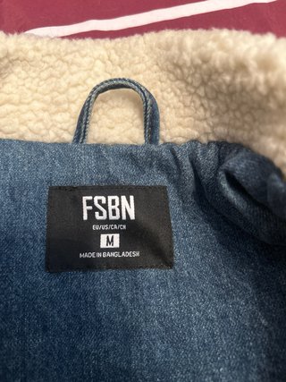 Abrigo vaquero FSBN forro borreguito Talla M