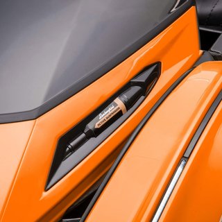 Coche Eléctrico para Niños 12V, Auto para Niños Lamborghini con Control Remoto, Faros LED y Música, Edad 3+ Años, Naranja