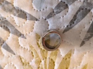 Anillo plata entrelazado con strass