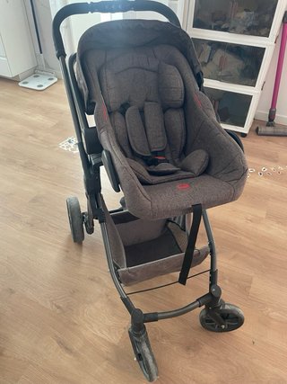 Carrito y Silla Coche Bebé Gris