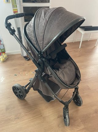 Carrito y Silla Coche Bebé Gris