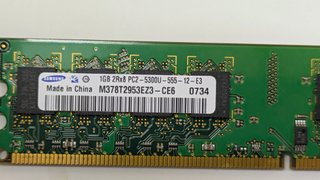 Ram 1 GB. X2 (TOT. 2 GB.) Samsung M378T2953EZ3-CE6