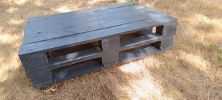 Mesa de palet con ruedas